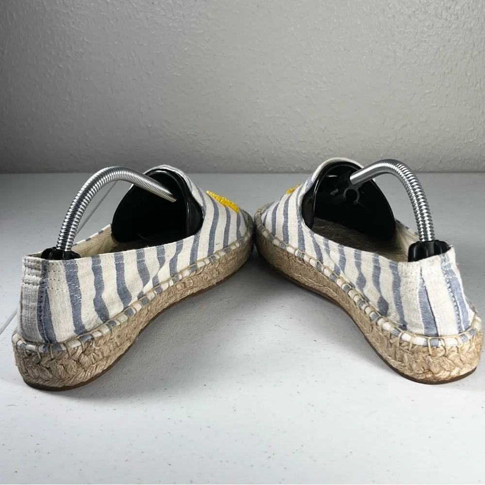 Soludos x Le Meridien Shoes Au Solei Espadrilles Slip-On Size 6.5 Blue Yellow